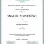 德国开姆尼茨工业大学证书1