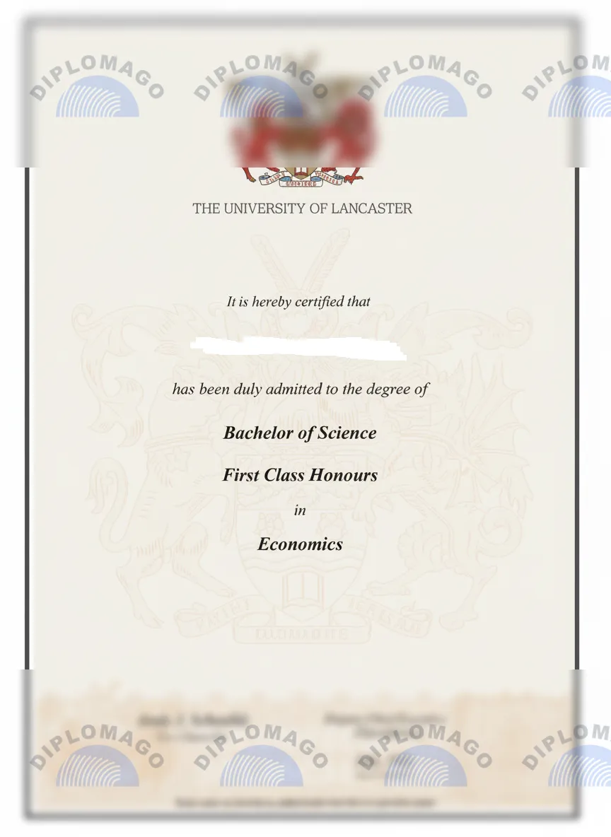 英国兰卡斯特大学证书1