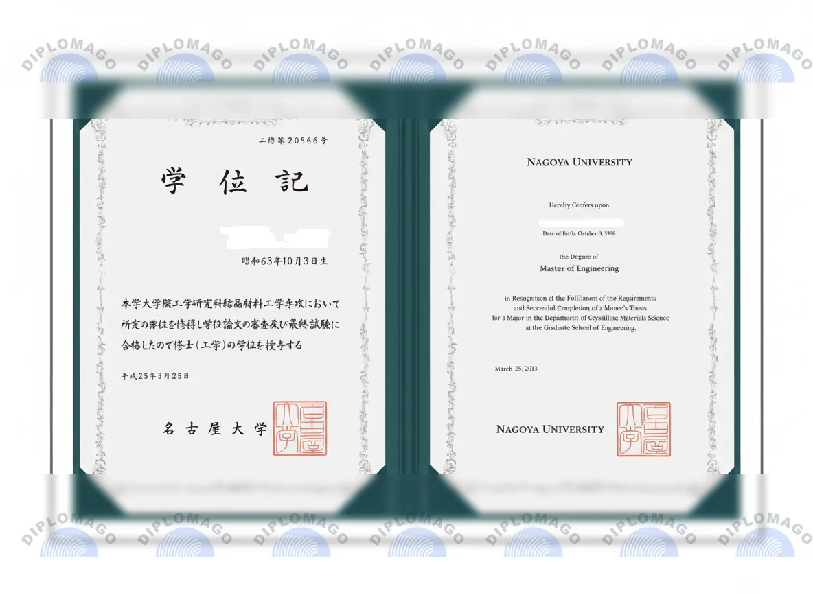 日本名古屋大学文凭