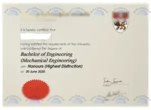 南洋理工大学毕业证书