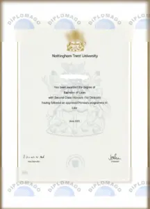 英国诺丁汉特伦特大学文凭