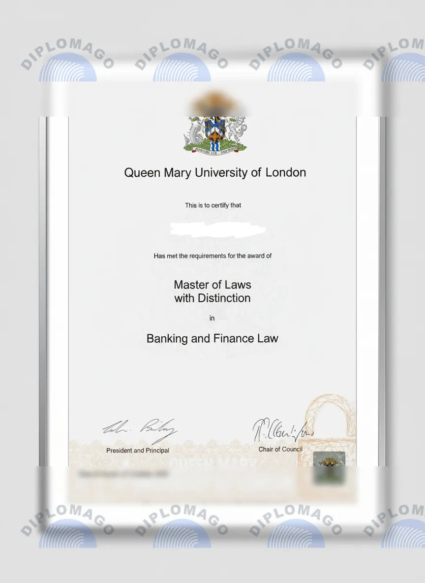 英国伦敦玛丽女王大学证书