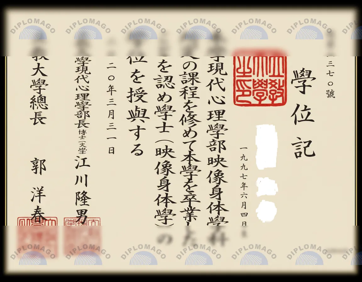 日本立教大学证书1