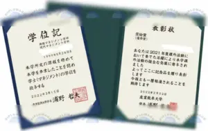 产业能率大学毕业证书