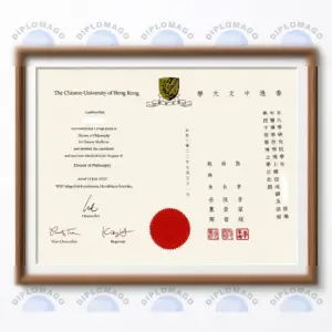 香港中文大学毕业证样稿示例，含文凭照片与学位证书版式