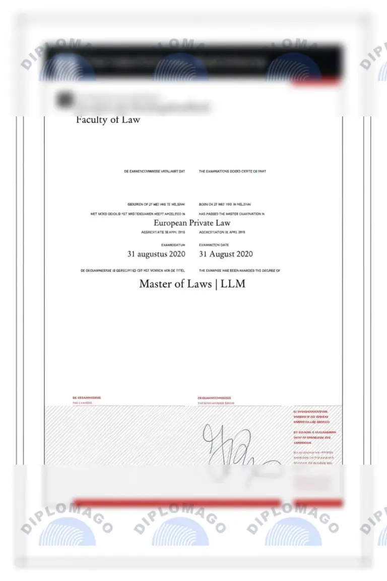 阿姆斯特丹大学毕业证文凭学位证书历年参考模板制作样式