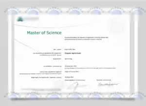 瓦赫宁根大学与研究中心毕业证文凭学位证书历年参考模板制作样式