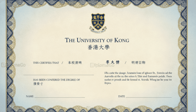 香港大学证书模板版式参考：中英文证书如何排版